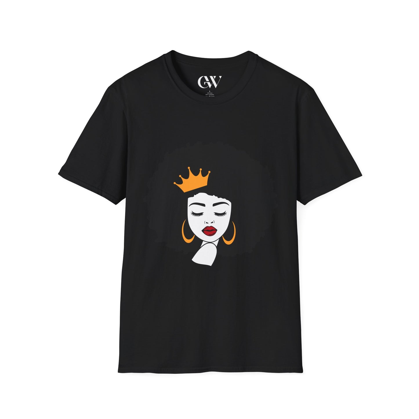 Queen Crown Afro T-Shirt - Powerful & Stylish Unisex Tee